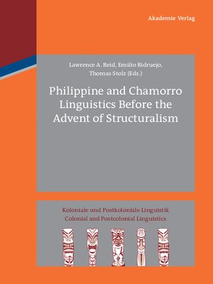cover image of Philippine and Chamorro Linguistics Before the Advent of Structuralism